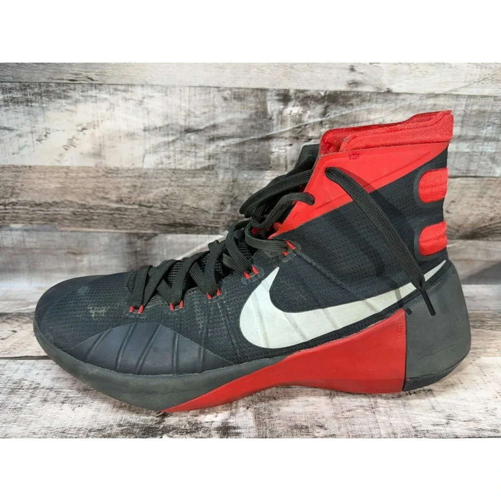 NIKE Hyperdunk‎ US 11.5 Men's Black Red Basketball Shoe 749561 749561-006 2015